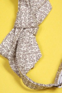 Linen Ghost Print Bow-Tie By Alexander Olch