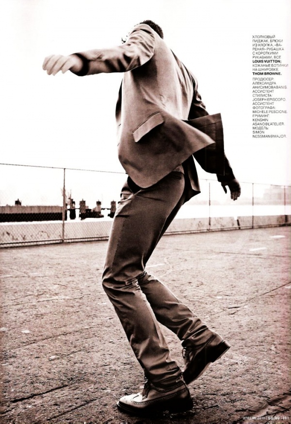 Lorenzo Bringheli For GQ Russia Editorial Featuring Simon Nessman
