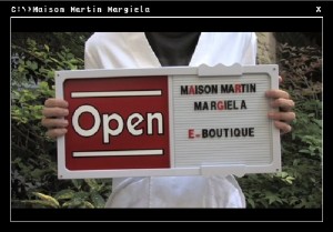 Maison Martin Margiela E-Boutique Open
