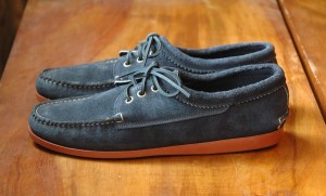 Navy Suede Bluchers by Quoddy