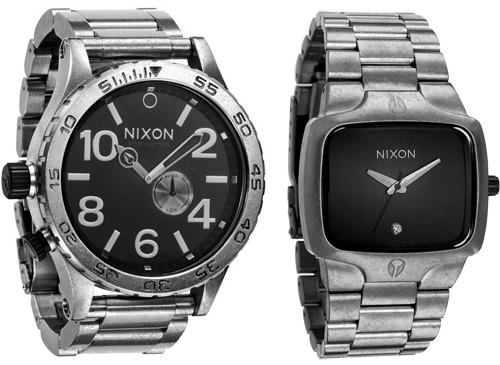 Nixon Antique Silver Watches