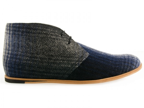 Plaid Wool Desert Boot by Opening Ceremony