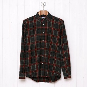 Our Legacy Green Check Placket Shirt