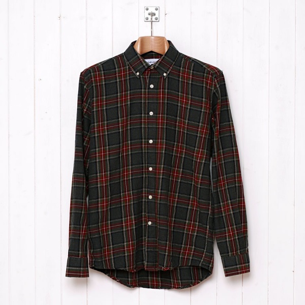 Our Legacy Green Check Placket Shirt