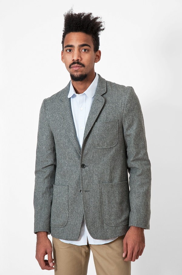 Patrik Ervell Unstructured Wool Flannel Sportcoat