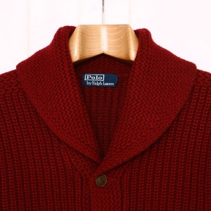 Polo Ralph Lauren Shawl Cardigan in Wine