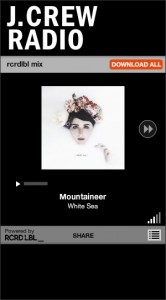 RCRD LBL for J.Crew Holiday Playlist