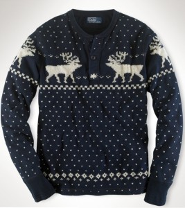 Reindeer Fair Isle Henley by Polo Ralph Lauren