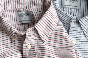 Tattersall BD Shirts by Gitman Bros. for Inventory