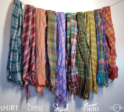 CP Shades Wool Plaid Shawls