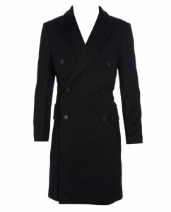 Yves Saint Laurent Double Breasted Wool Coat