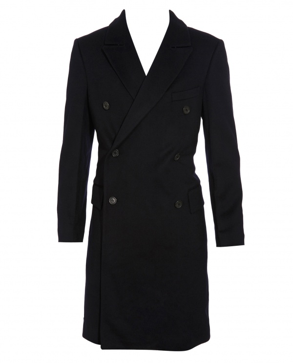 Yves Saint Laurent Double Breasted Wool Coat