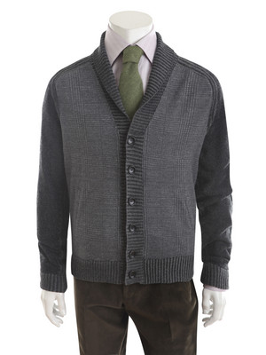 Zegna Z Herringbone Cardigan