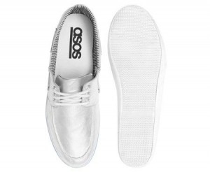 Asos – Silver Boat Shoe