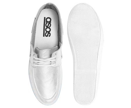 Asos – Silver Boat Shoe