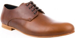 b Store Wooden Heel Lace-up Shoes