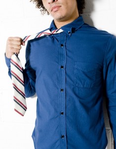 Band of Outsiders Mercury/Cocoa/Granada Striped Tie