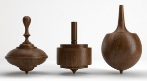 Herman Miller Walnut Spinning Tops