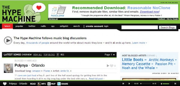 Interfacing – hypem.com