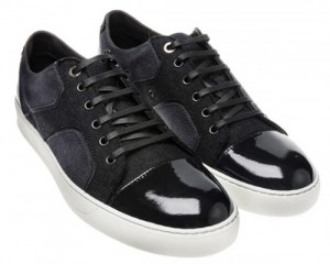 Lanvin Patchwork Suede Trainer