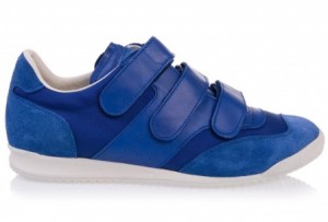MAISON MARTIN MARGIELA – Fabric, leather and suede trainers