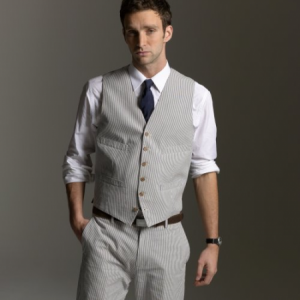 J Crew – Seersucker Suit Vest