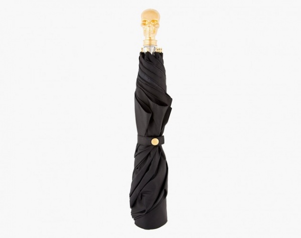Alexander McQueen Skull Handled Portable Umbrellas