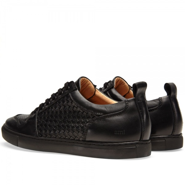 AMI Leather Woven Sneaker 1