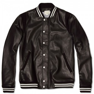 Band of Outsiders Leather Bomber Jacket