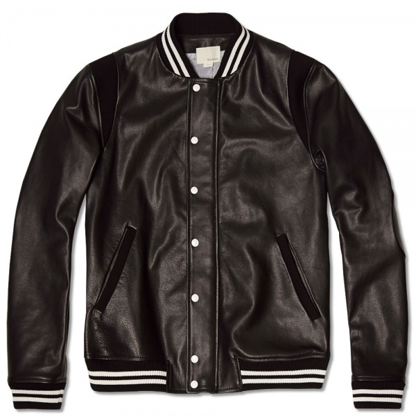Band of Outsiders Leather Bomber Jacket