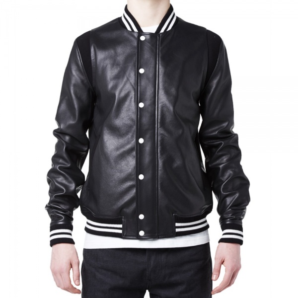 Band of Outsiders Leather Bomber Jacket 3