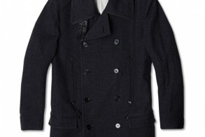 Maison Martin Margiela 14 Bonded Felt Military Pea Coat