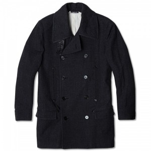 Maison Martin Margiela 14 Bonded Felt Military Pea Coat
