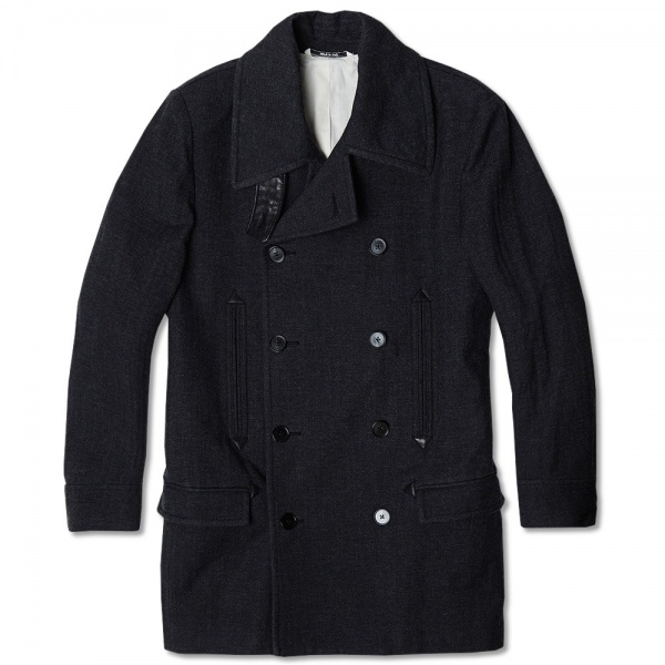 Maison Martin Margiela 14 Bonded Felt Military Pea Coat